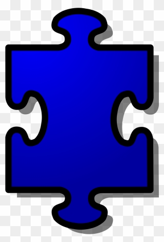 Autism Puzzle Piece Red Clipart