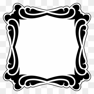 Picture Frame,monochrome Photography,line - Cuadro Vector Vintage Clipart