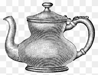 Transparent Tea Pot Clipart - Vintage Coffee Pot Png