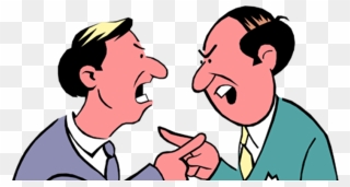 2 Men Arguing Cartoon Clipart