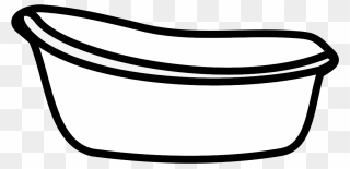 Bathtub2 Clip Arts - Line Art - Png Download