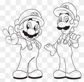 Collection Of Free Luigi Drawing Easy - Easy Mario And Luigi Drawing Clipart
