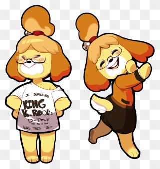 Survived Ing D-telt And Al Gor This ℡ Facial Expression - Isabelle Barking Animal Crossing Clipart