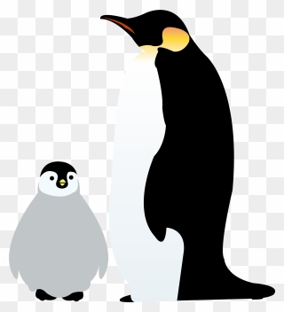 Emperor Penguin Antarctica Illustration Image - Emperor Penguin Chick Clipart - Png Download