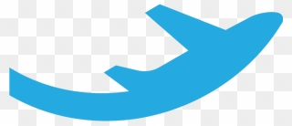 Plane Logo Clipart - Small Logo Plane - Png Download
