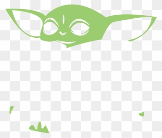 Baby Yoda Silhouette Svg Clipart