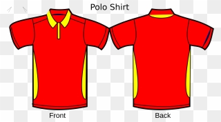 Plain Tshirt Color Red Clipart