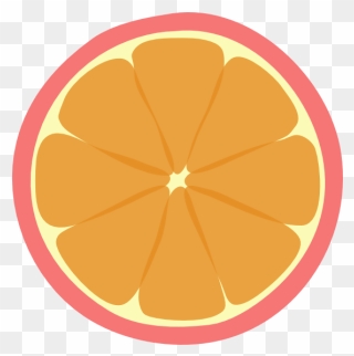 Pink Tangerine Brighter Orange Clip Art - Oranges Slices Clipart - Png Download