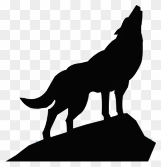 Gray Wolf Art Clip Art - Wolf Silhouette - Png Download