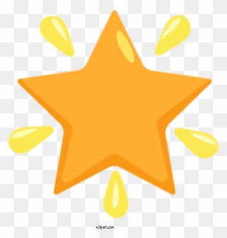 Transparent Holidays Yellow Orange Star For Diwali - Star With A Keyhole Clipart
