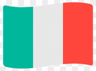 Italy Flag Emoji Clipart - Bandera De Italia Emoji - Png Download