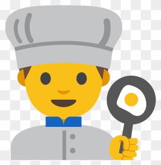 Man Cook Emoji Clipart - Emoji Chefe De Cozinha - Png Download