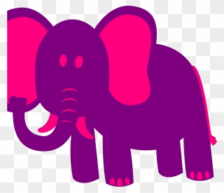 Seeing Pink Elephants Clipart