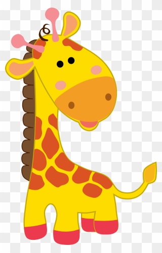 Desenhos Coloridos De Girafa Clipart