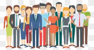 Picture Of A Group Of Diverse People - Group Of People Clipart Png Transparent Png