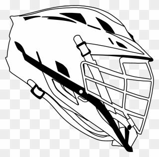 Mask Clipart Lacrosse, Mask Lacrosse Transparent Free - Easy Lacrosse Helmet Drawing - Png Download