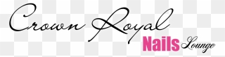 Crown Royal Nail Lounge Logo - Calligraphy Clipart