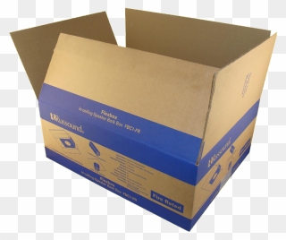 Transparent Packaging Printed - Printed Corrugated Packaging Box Clipart