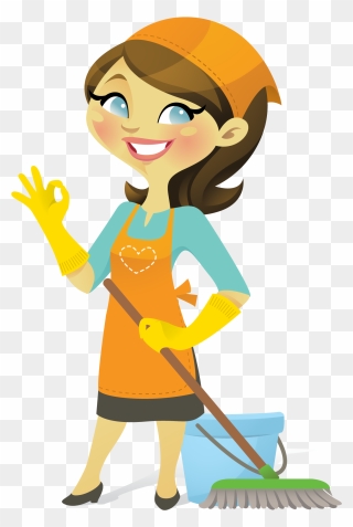 Logo - Cleaning Lady Clipart - Png Download