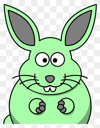 Rabbit Black And White Clipart - Png Download