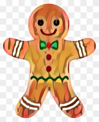 Clip Art The Gingerbread Man Christmas Day Free Content - Ginger Bread Man Cartoon - Png Download