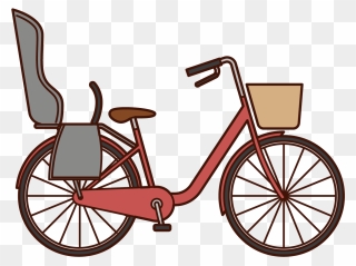 Illustration Of A Bicycle With A Child Seat - Life Is A Journey Biking Clipart