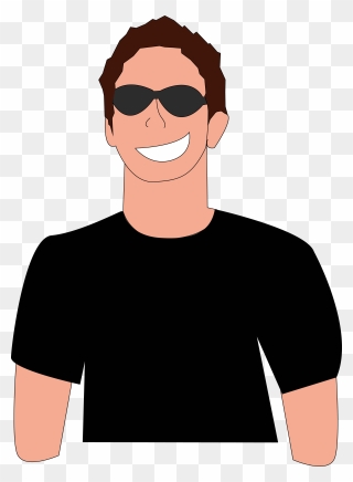 Cartoon Man With Sunglasses Clipart