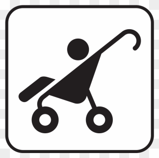 Stroller Parking Sign Clipart