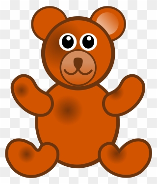 Brown Teddy Bear Clip Art - Png Download