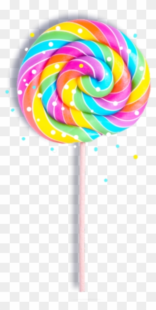 Candy Clipart Pastel - Lollipop Transparent - Png Download