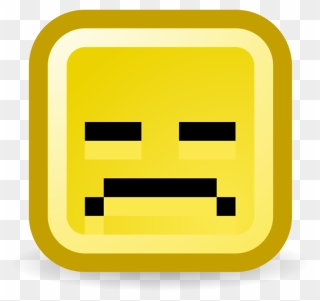 Emoticon,area,text - Sad Computer Face Clipart