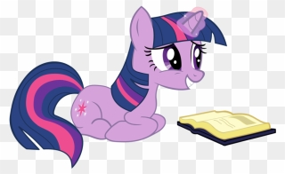 Twilight Sparkle My Little Pony The Twilight Saga - My Little Pony Twilight Sparkle Reading Clipart