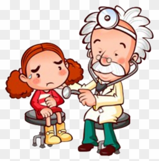 Patient Clipart Dr Patient - Cartoon Doctor With Patient Png Transparent Png