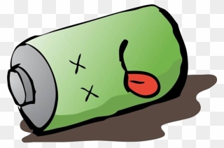 Toaster Clipart Dead - Empty Battery Cartoon - Png Download