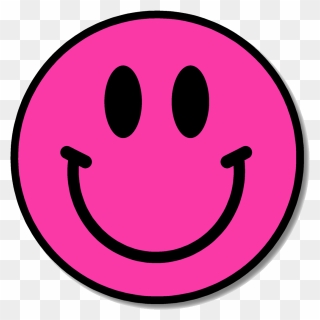 Smiley Face Emoticon Clip Art - Pink Smiley Face Clipart - Png Download