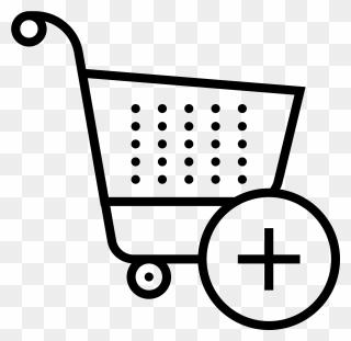 Add Shopping Cart Icon - Shopping Trolley Clipart E - Png Download
