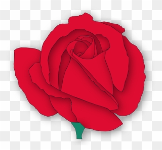 Cartoon Red Rose -flower Vector - Gül Vektör Png Clipart