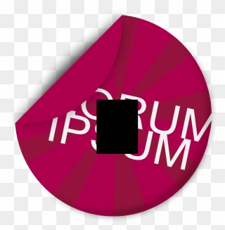 Peeling Blue Sticker Svg Clip Arts - Lorem Ipsum Logo Transparent - Png Download