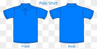 Jersey Vector Polos Biru Clipart