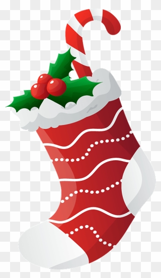 Christmas Stocking Clipart - Illustration - Png Download