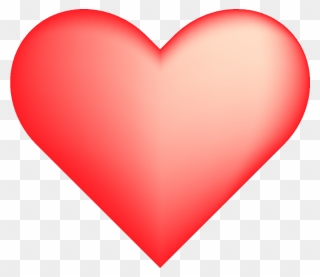 Açık Kırmızı Png Kalp Vektörel Çizim - Heart Shade Clipart