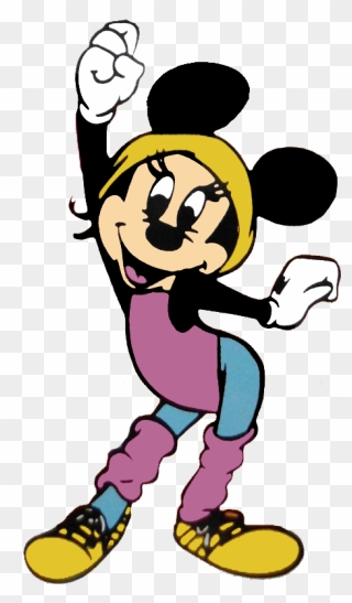 Transparent Excercise Clipart - Minnie Mouse Work Out - Png Download