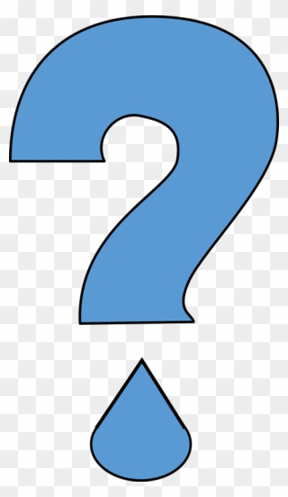 Blue,angle,area - Water With A Question Mark Clipart