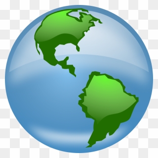 Glossy Globe - Globe Clip Art - Png Download
