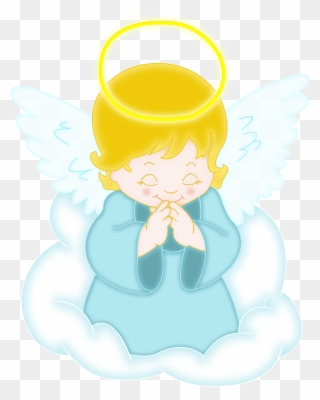Angel Prayer Clip Art - Angel Clipart Png Blue Transparent Png