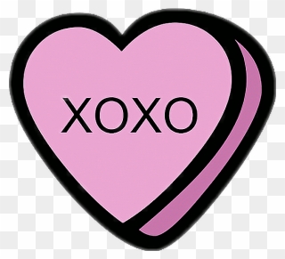 #heart #xoxo #candy #draw #pink - Heart Clipart