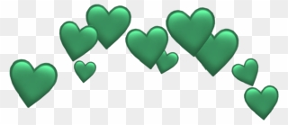 #freetoedit #hearts #heart #emoji #crown #cute #green - Orange Heart Emoji Crown Clipart