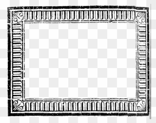 Day A Pastoral P10 Onlyframe - Black And White Book Border Clip Art - Png Download