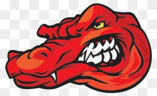 Red Gator Alligator - Southern Districts Football Club Clipart