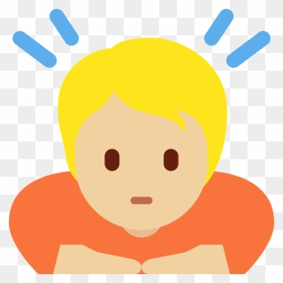 Sich Verbeugende Frau Clipart - Emoji - Png Download